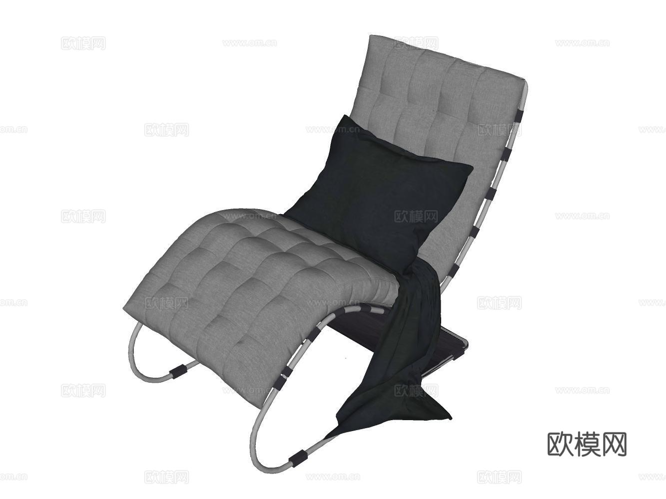 躺椅su模型