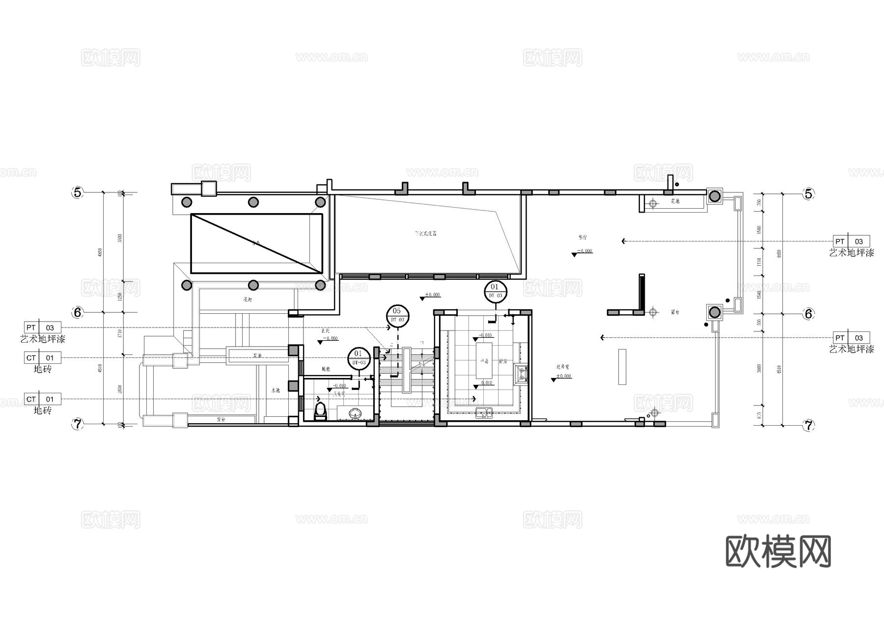 海南琼海民宿施工图cad施工图