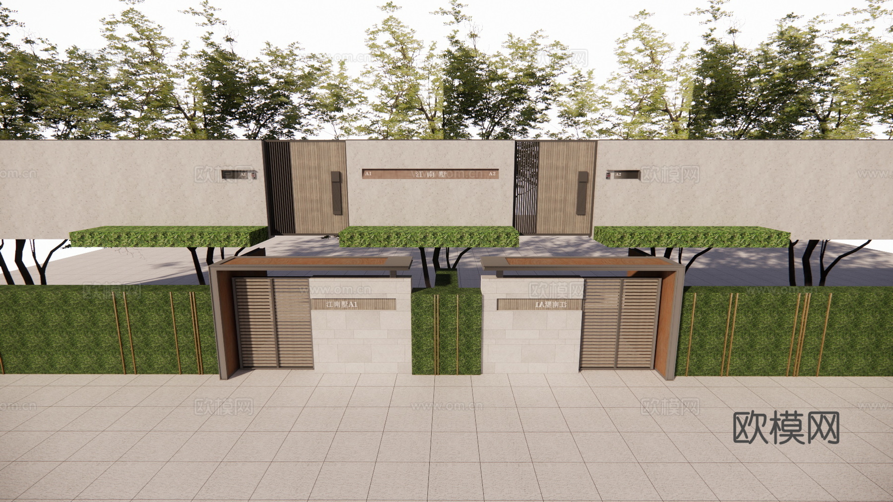 水景 室内造景 室内景观 庭院灯 门 微景观 草坪灯 景观su模型