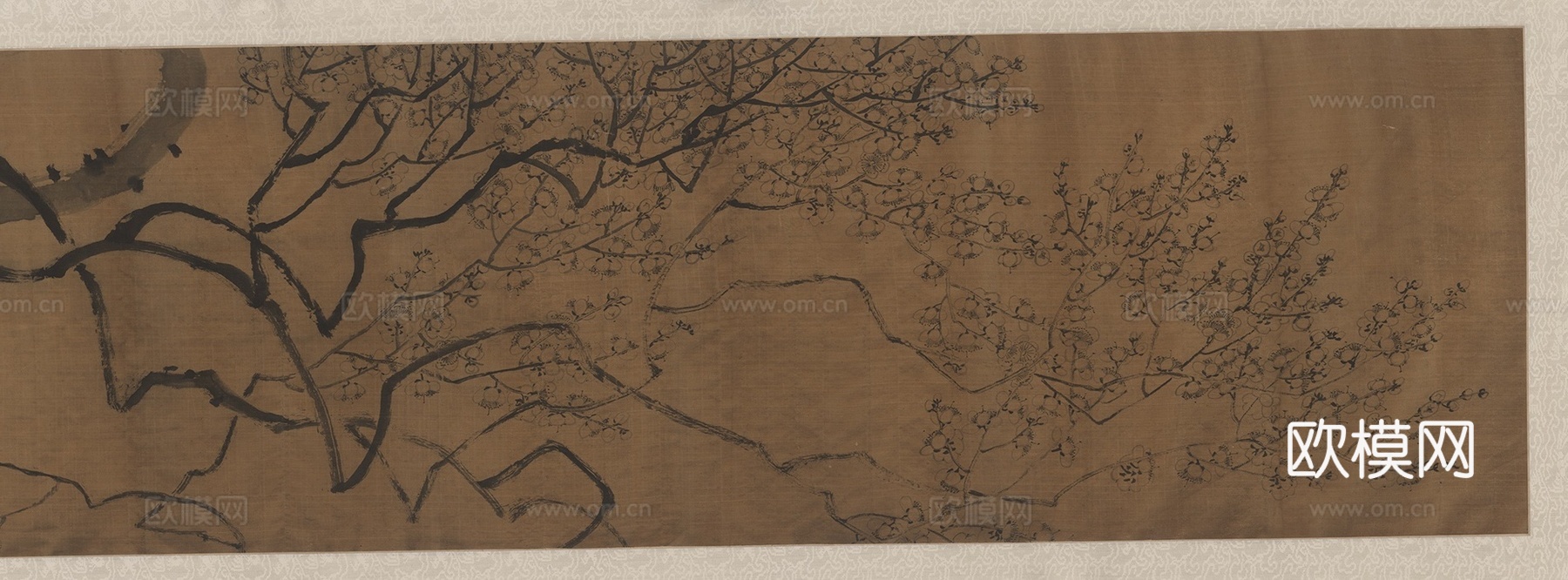 齐白石写意水墨画，近现代水墨画 墨梅图1