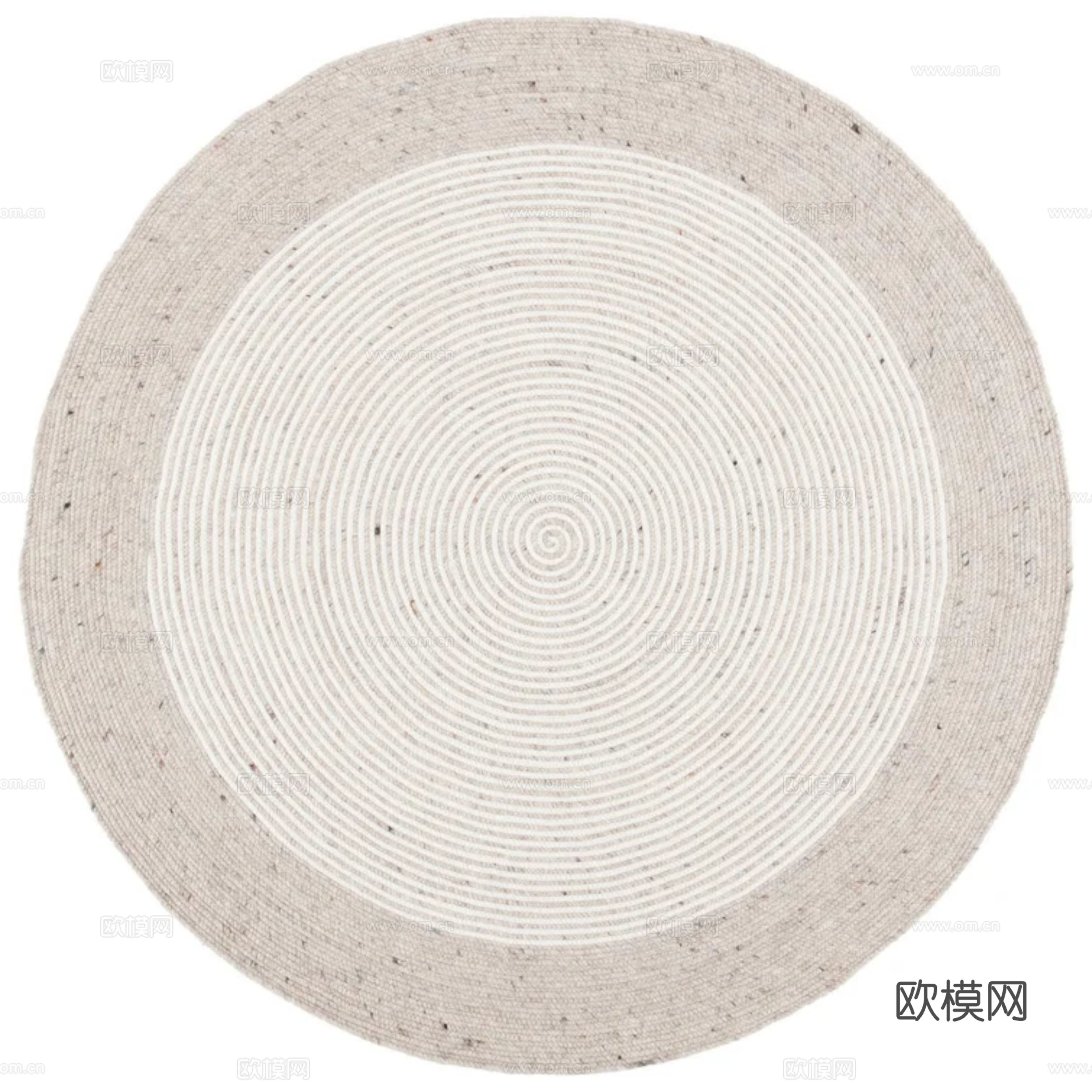 现代圆形地毯贴图