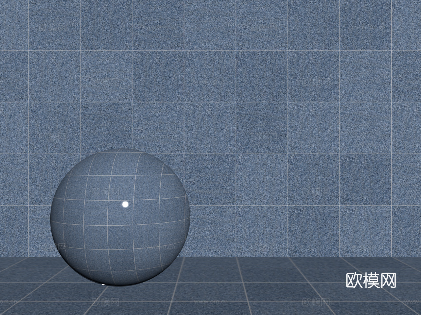 现代蓝色瓷砖 厨房瓷砖 洗手间瓷砖 地砖 墙砖su模型