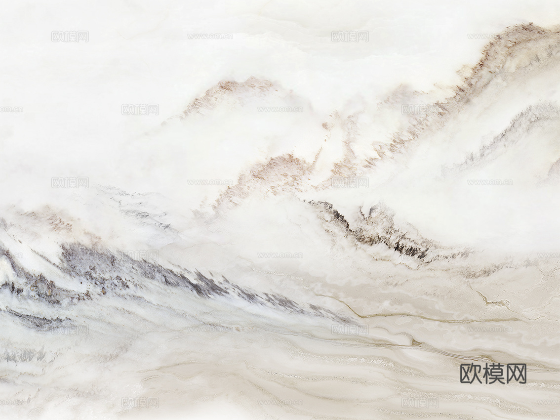 现代浅色山水大理石 山水纹理石材