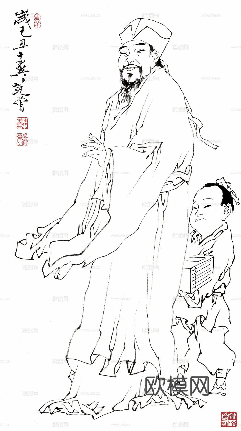 范增水墨画，现代水墨画24