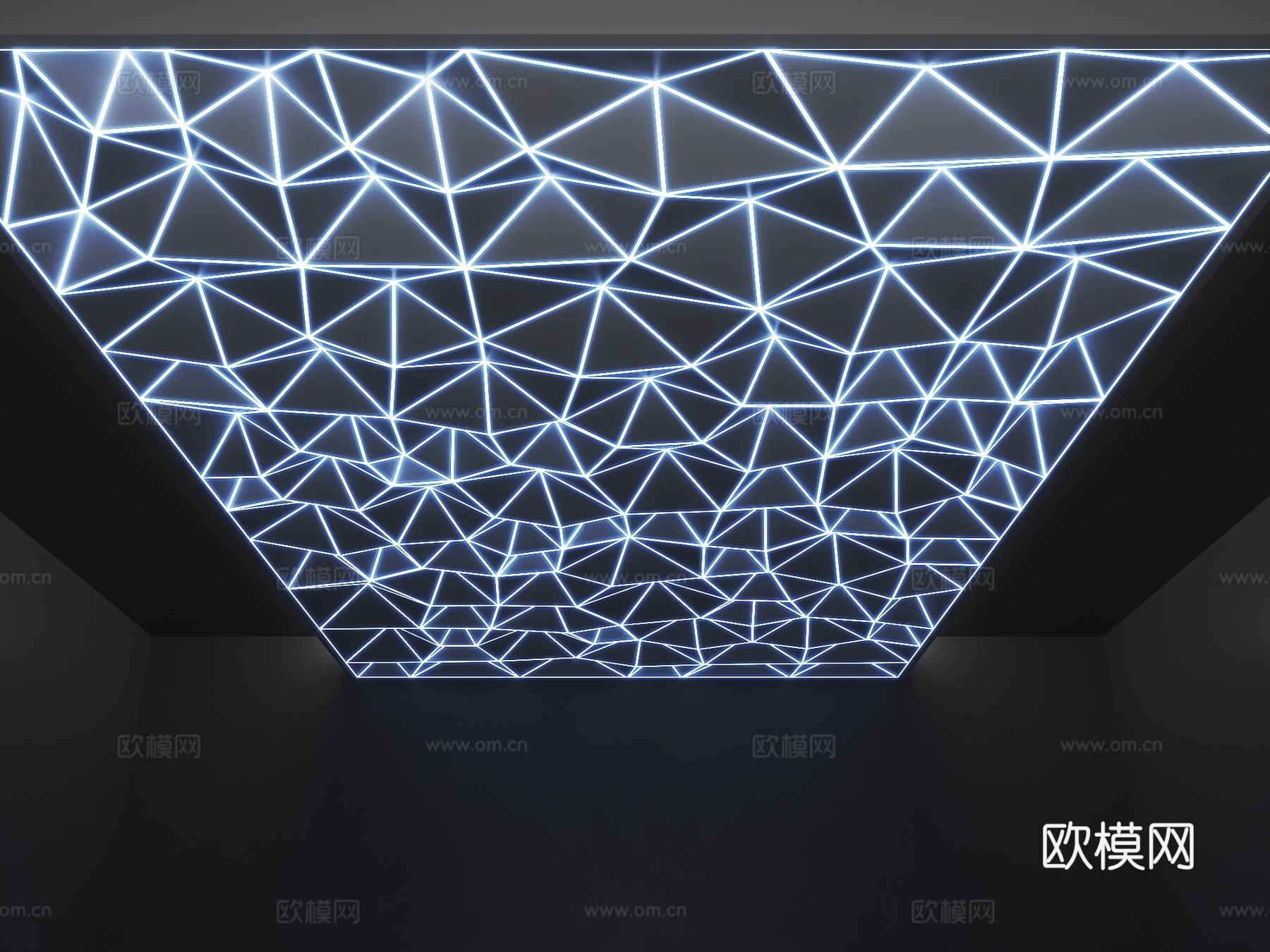 现代异形吊顶 异形天花 波纹吊顶 蜂窝吊顶 工装吊顶 艺术吊su模型