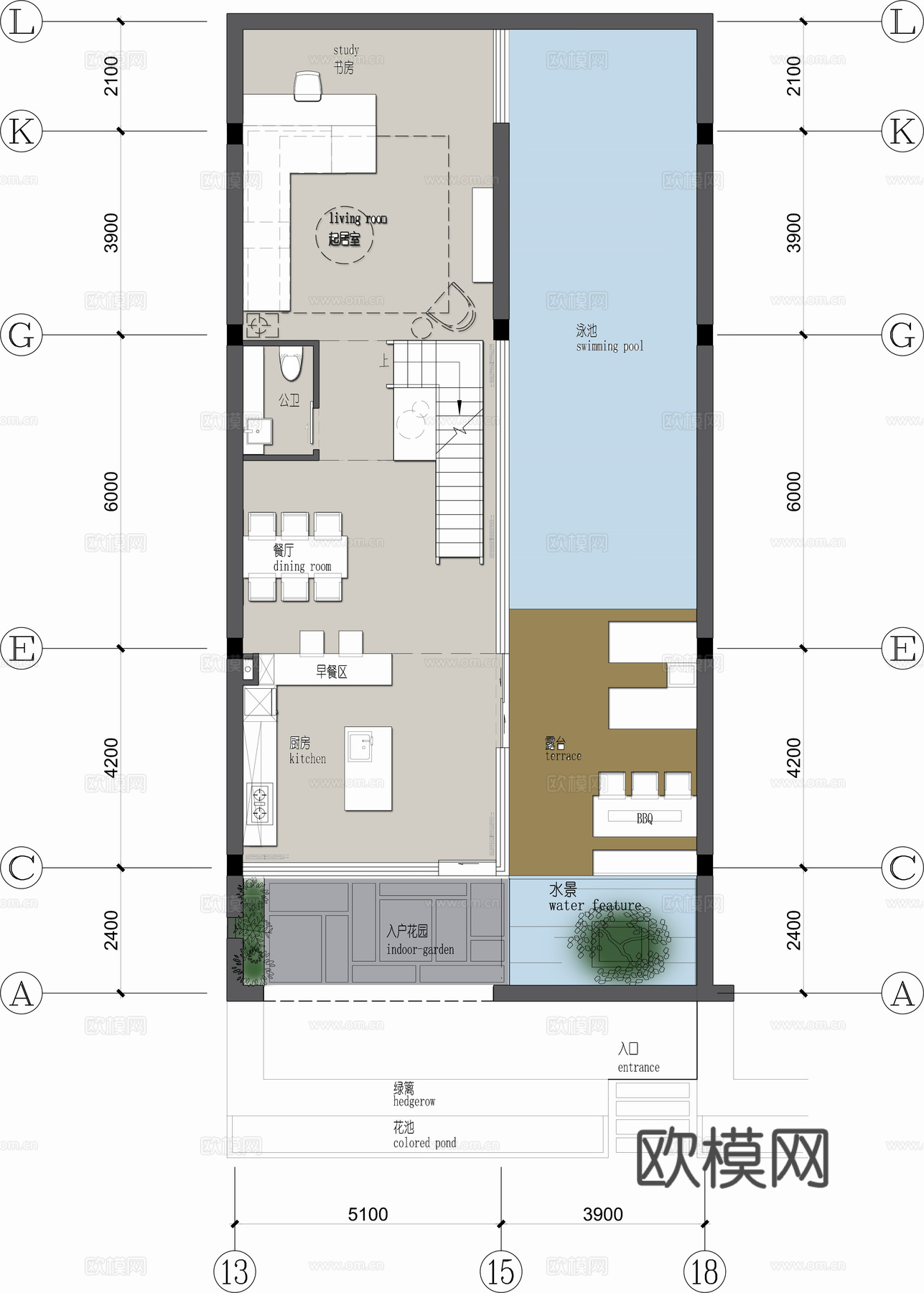 高端别墅 最新全套施工图 效果图合集cad施工图cad施工图