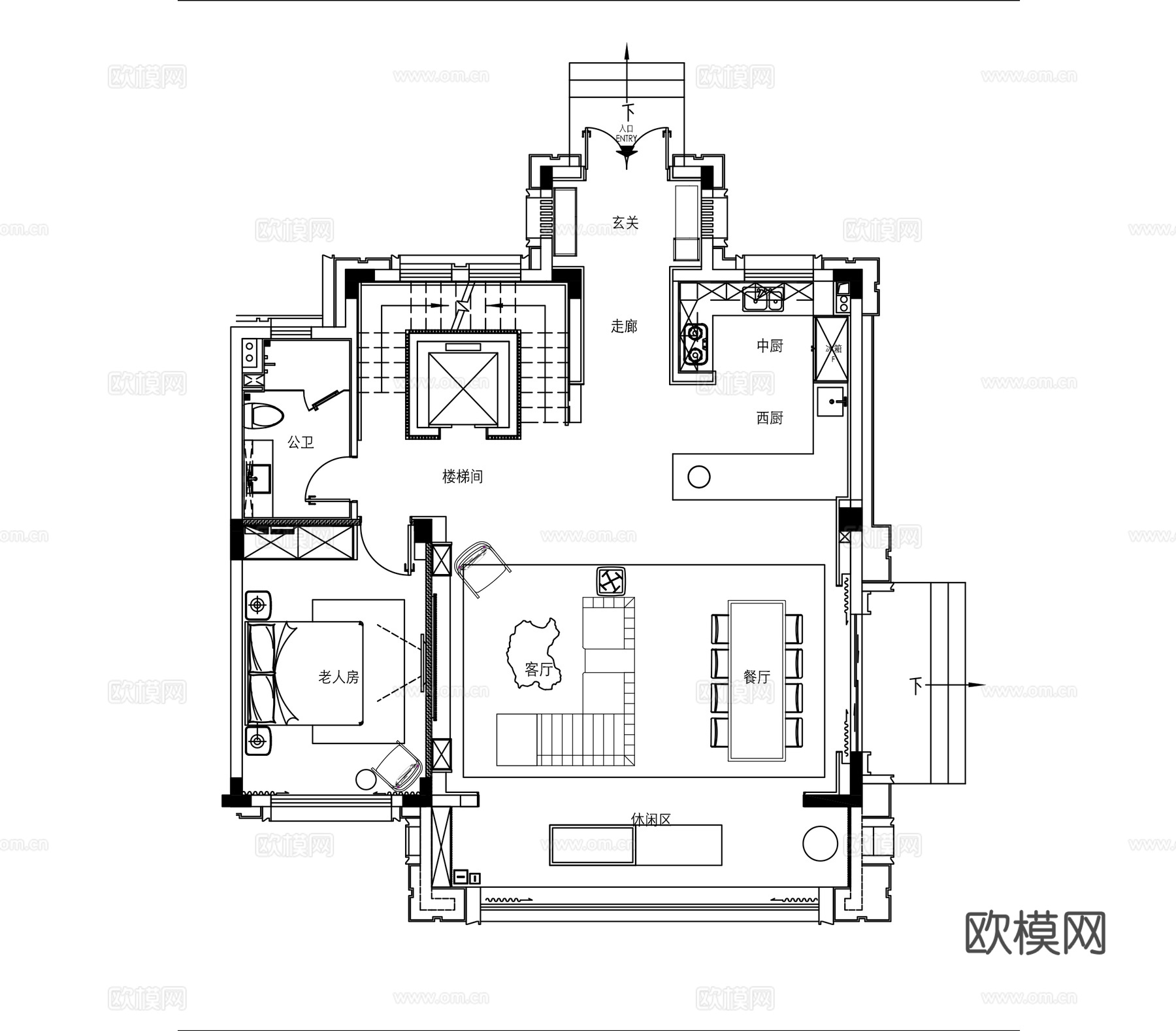 别墅 样板间 最新全套施工图合集cad施工图