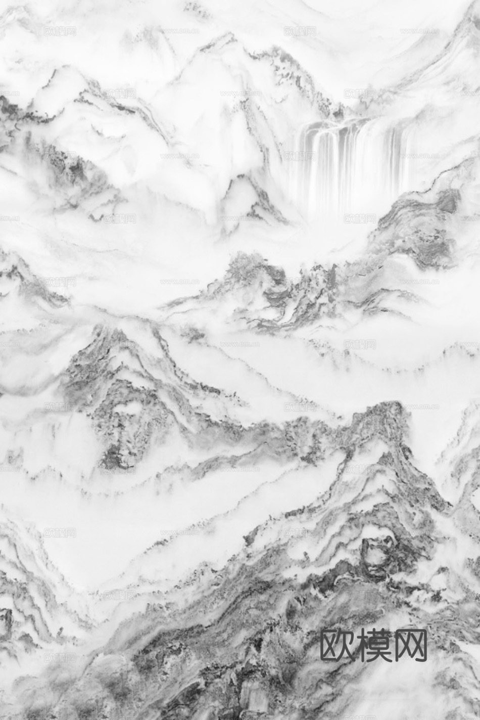 现代山水大理石岩板 山水纹理大理石