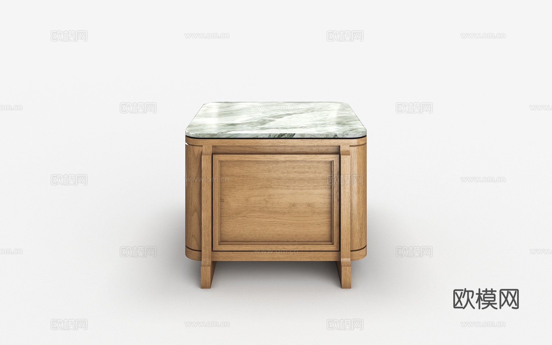 现代轻奢创意床头柜su模型