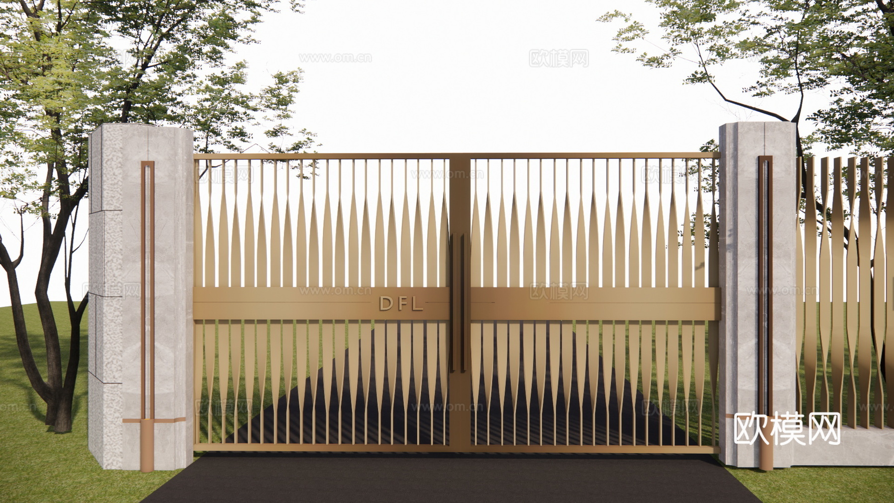 阳光房 草坪灯 景观 屋顶花园 露台 微景观 水池su模型