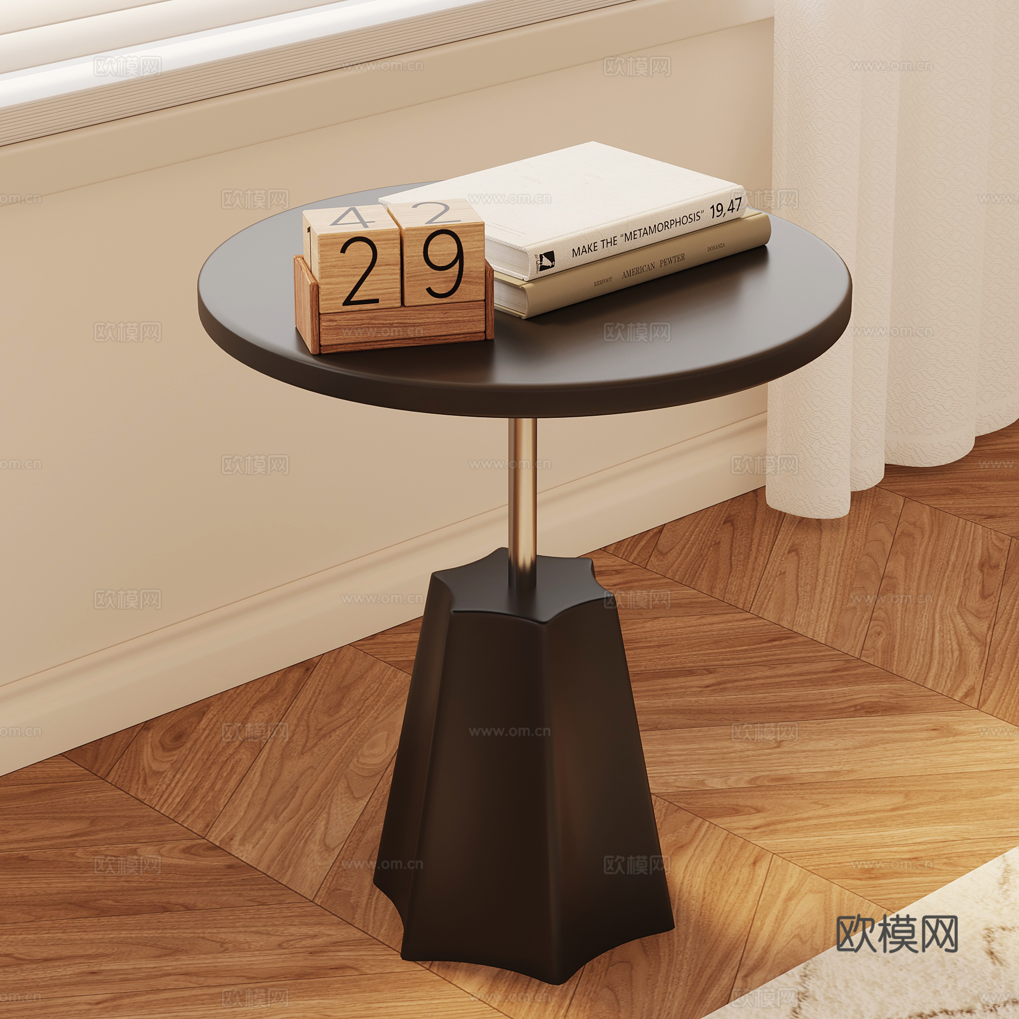 法式复古边几su模型