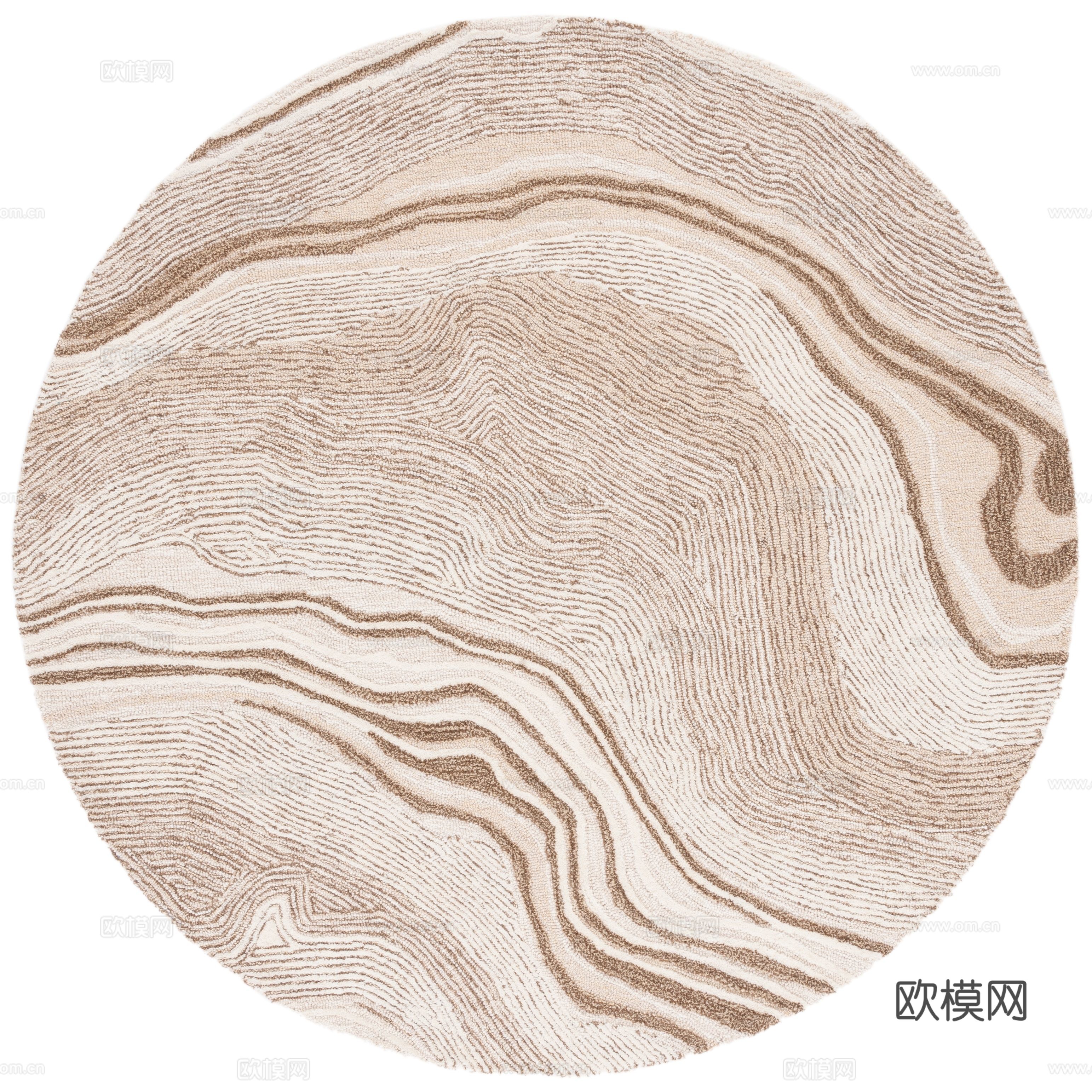 中古风圆形地毯贴图