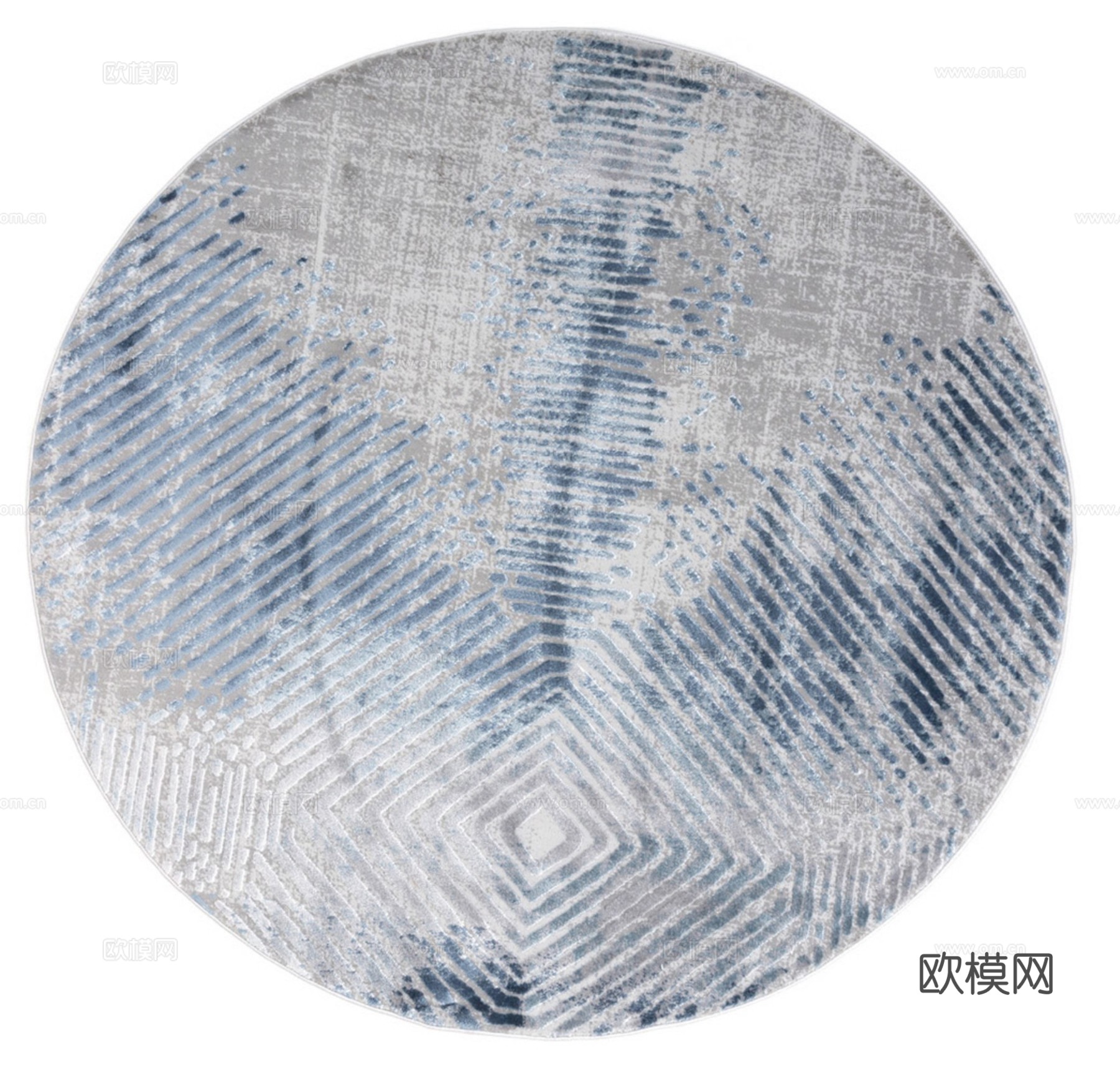 现代圆形地毯贴图