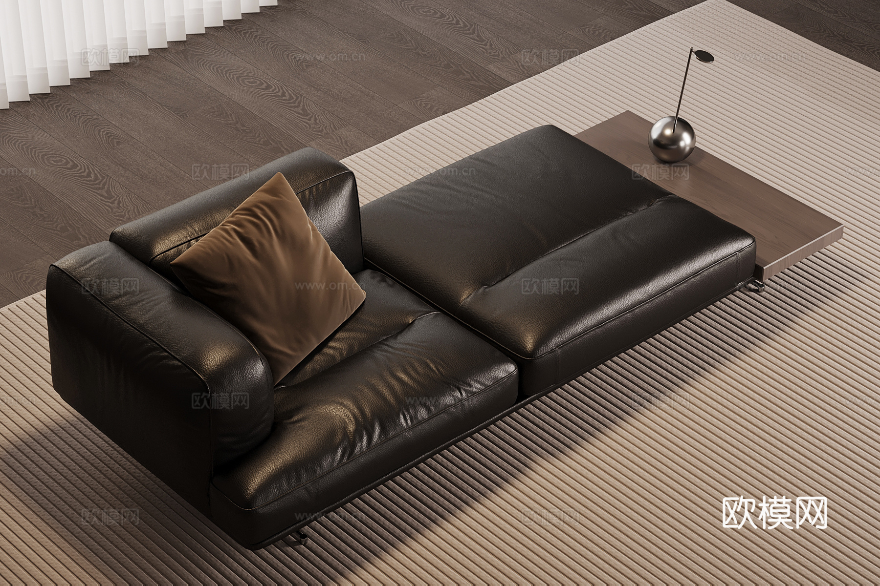 现代意式沙发凳su模型