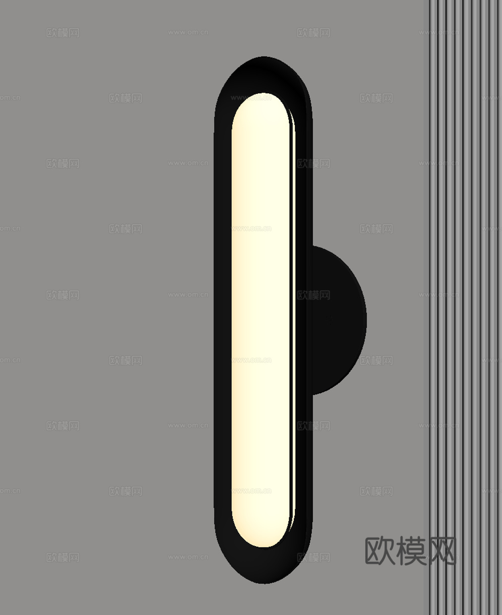 现代意式壁灯su模型