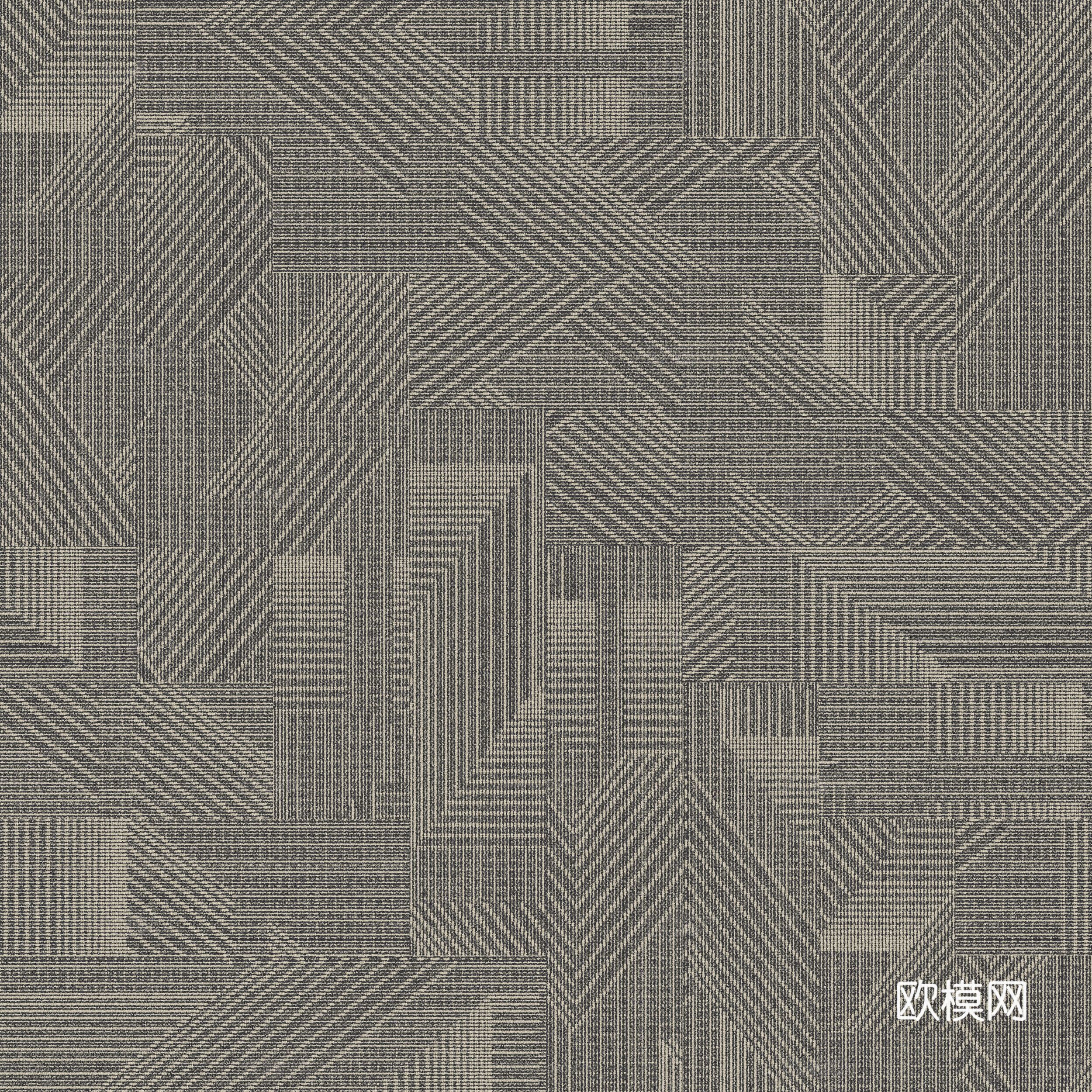 无缝现代简约地毯条纹地毯办公地毯贴图