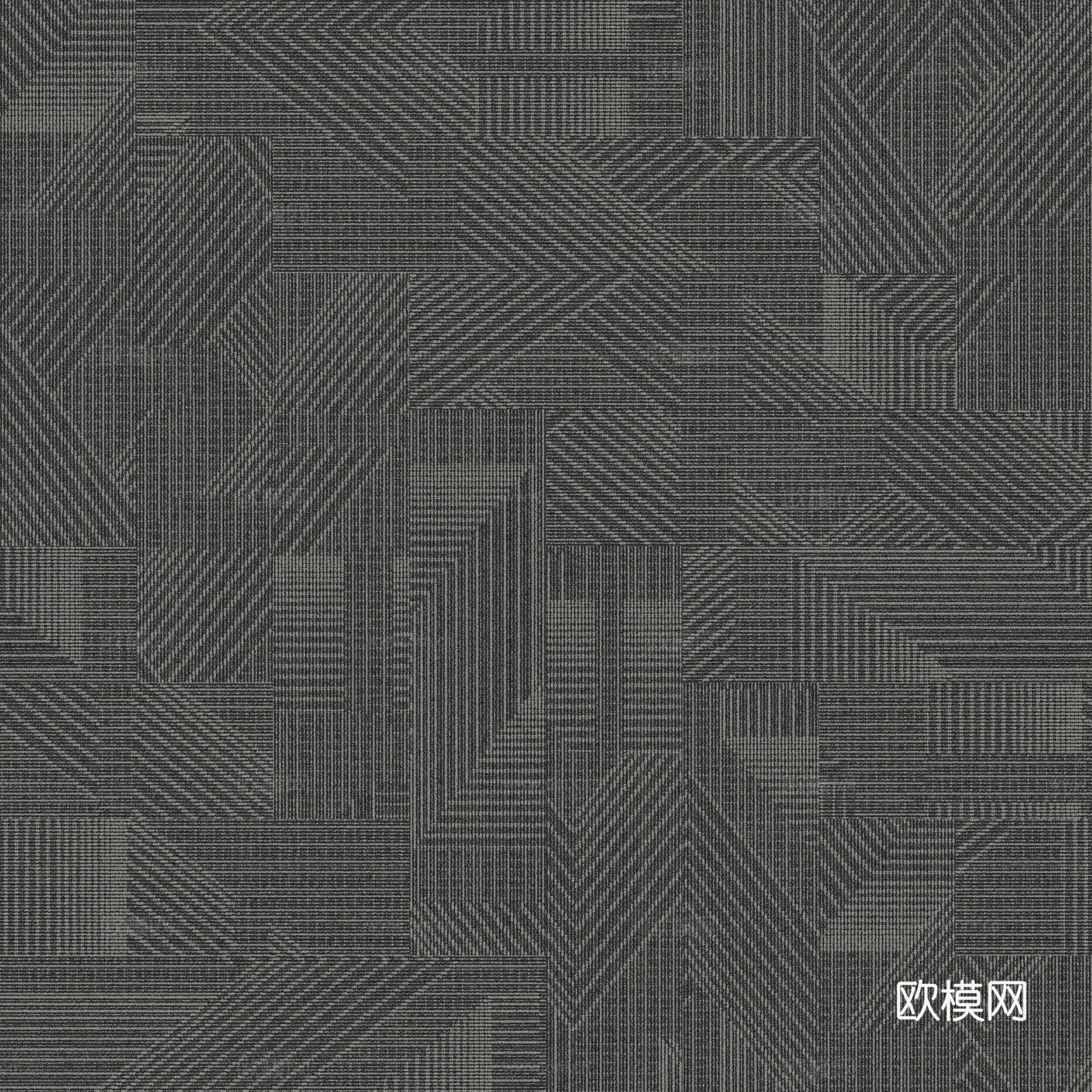 无缝现代简约深灰色条纹地毯贴图