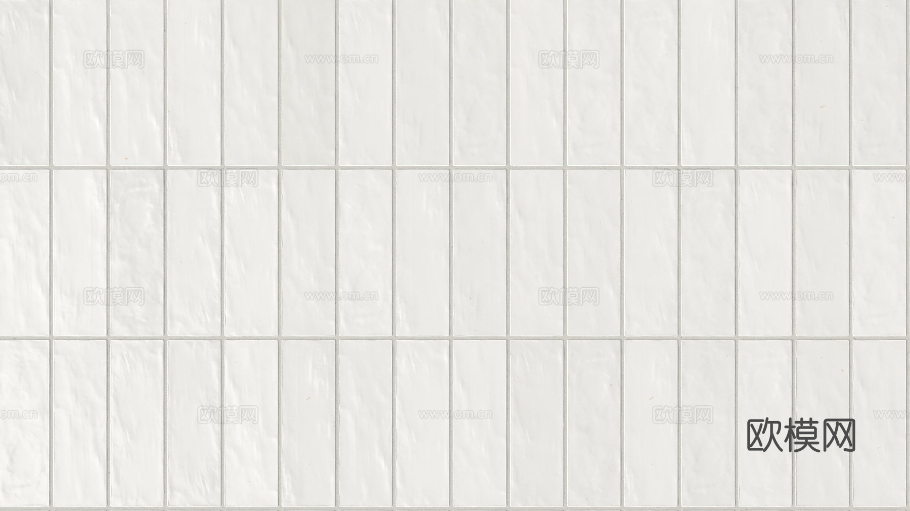 法式奶油条形砖_无缝_奶油白_蛋壳光_条形砖_厨卫砖贴图
