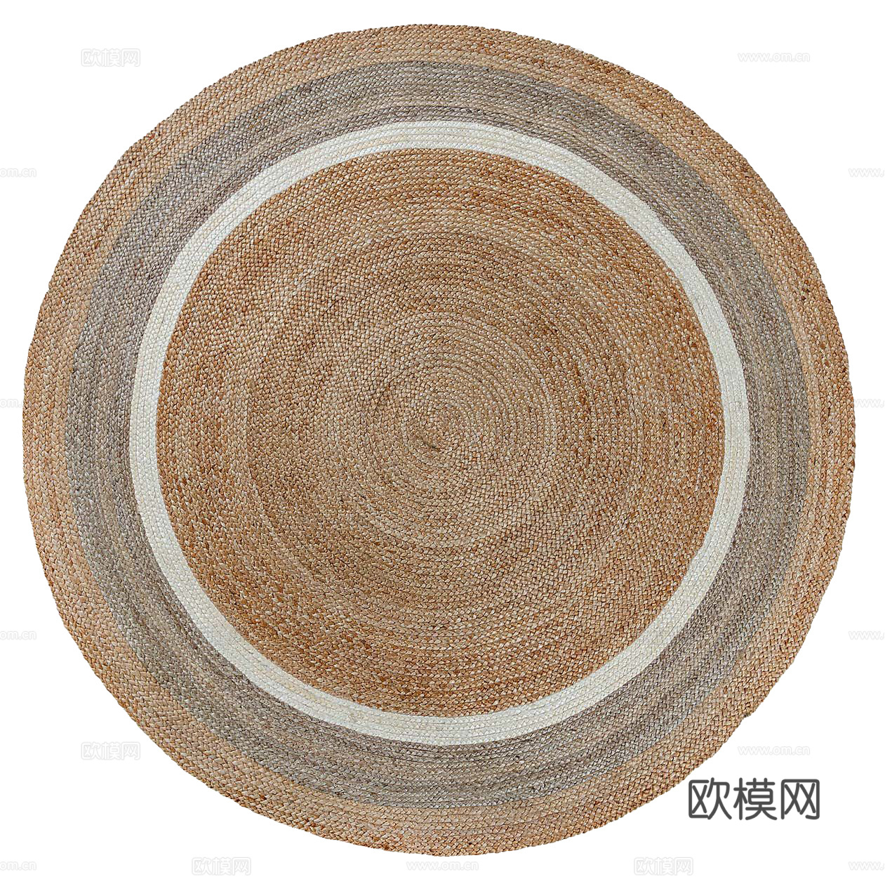 中式圆形地毯贴图