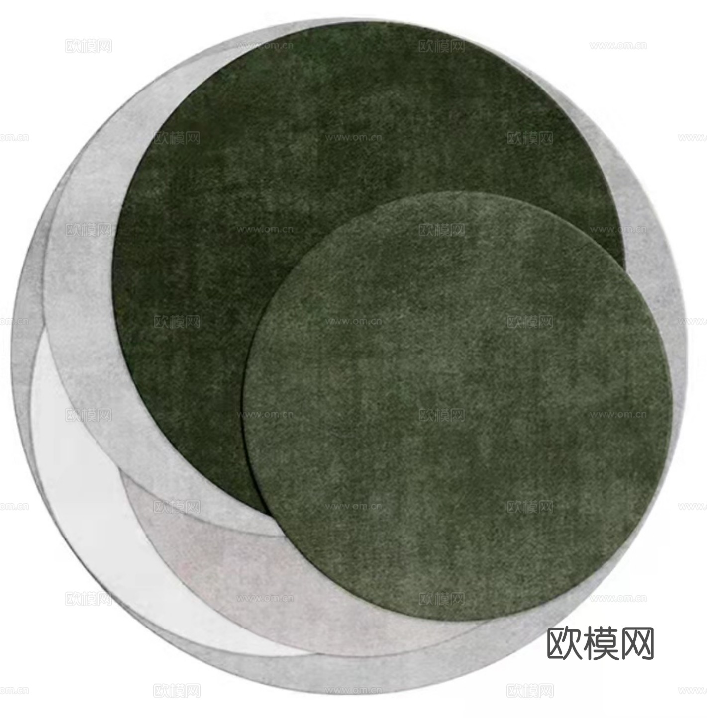 中式圆形地毯贴图