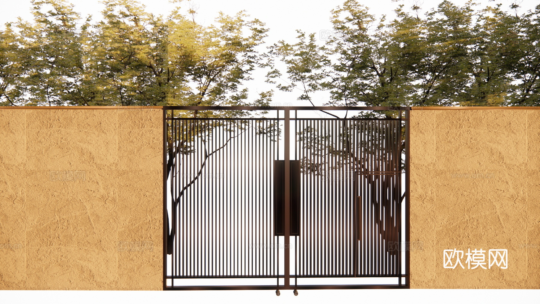 阳光房 草坪灯 景观 屋顶花园 露台 微景观 水池su模型