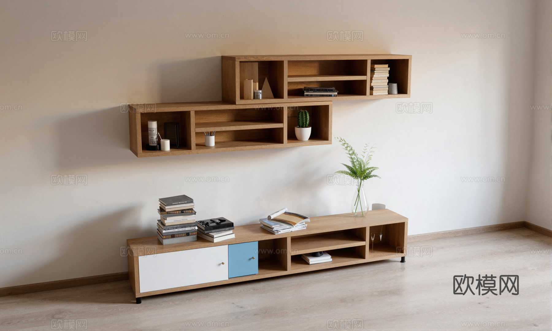 高端轻奢壁柜su模型