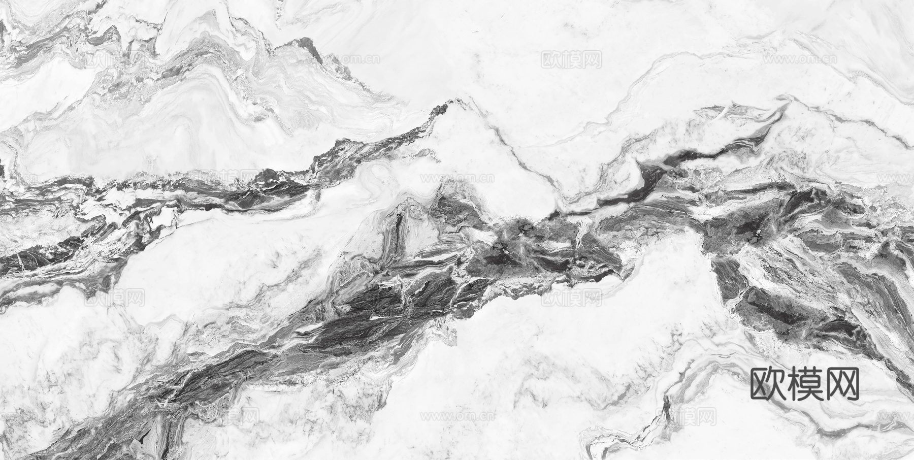 新中式中式岩板大理石 山水纹理大理石