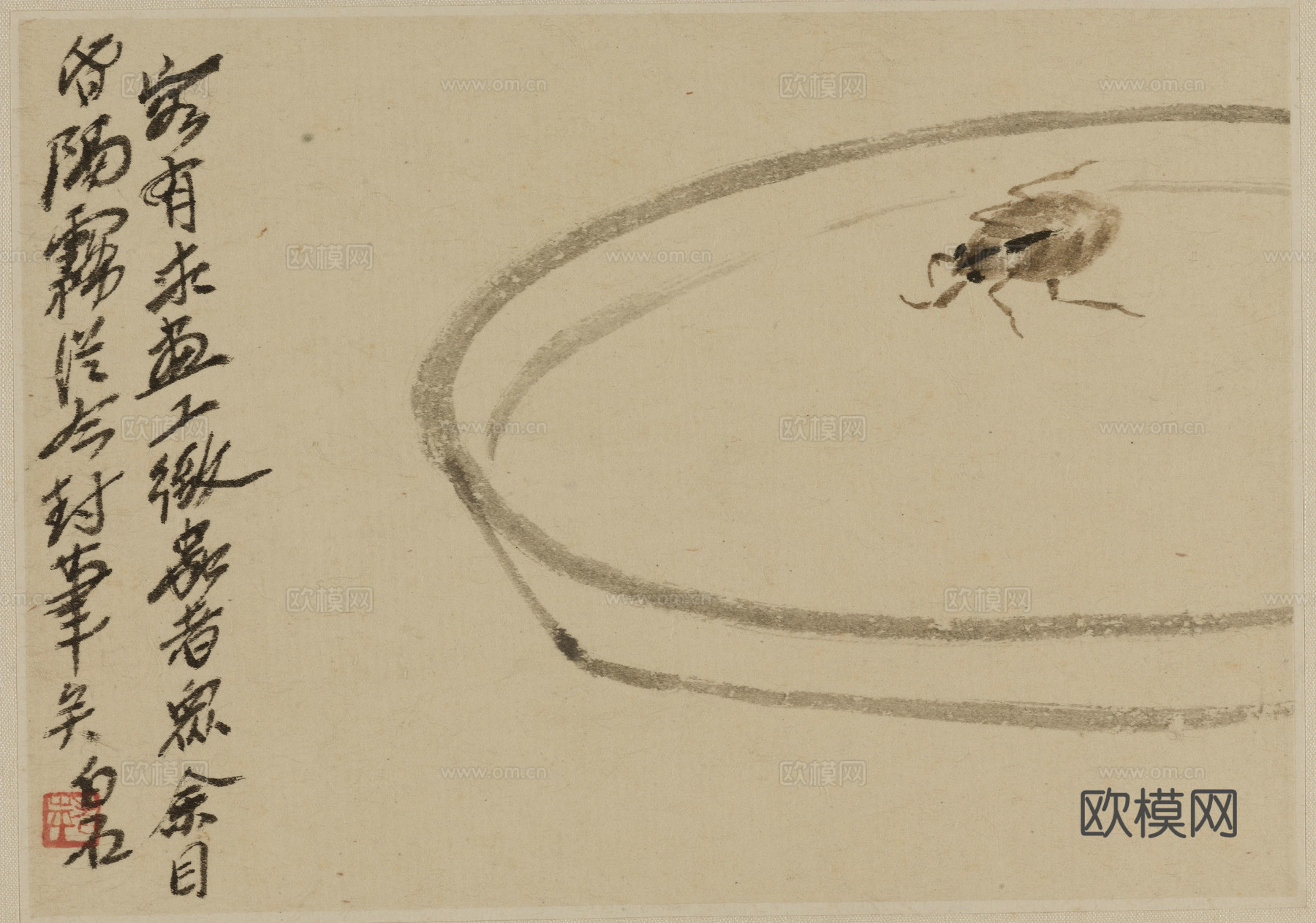 齐白石写意水墨画，近现代水墨画15 (2)