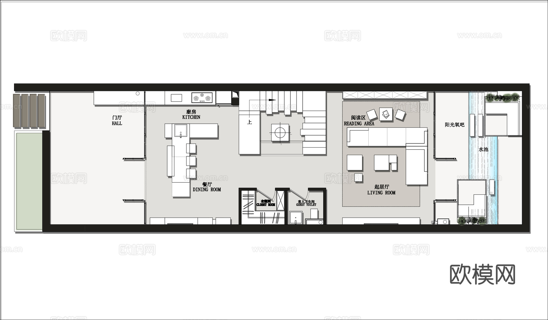 高端别墅 最新全套施工图 效果图合集cad施工图