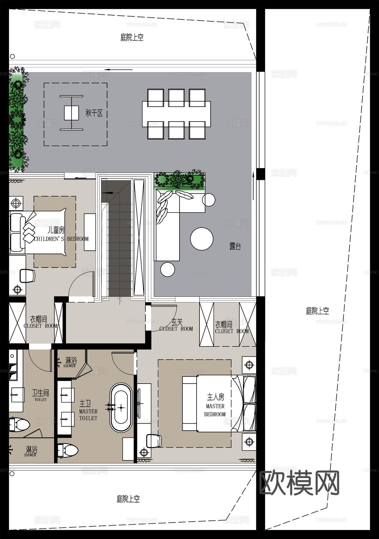 高端别墅 最新全套施工图 效果图合集cad施工图