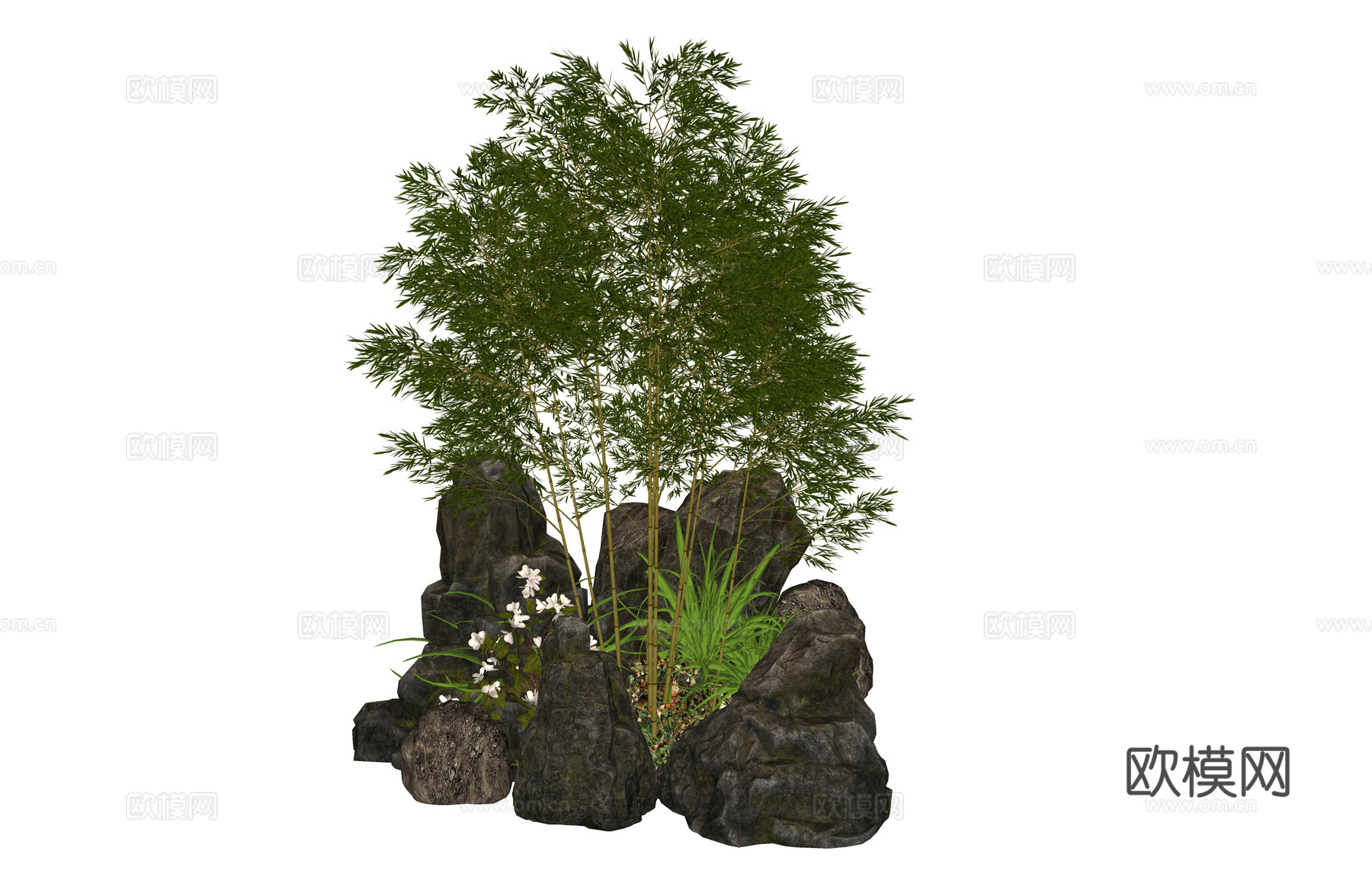 微景观 室内景观 水景 景观 庭院 阳光房 屋顶花园su模型