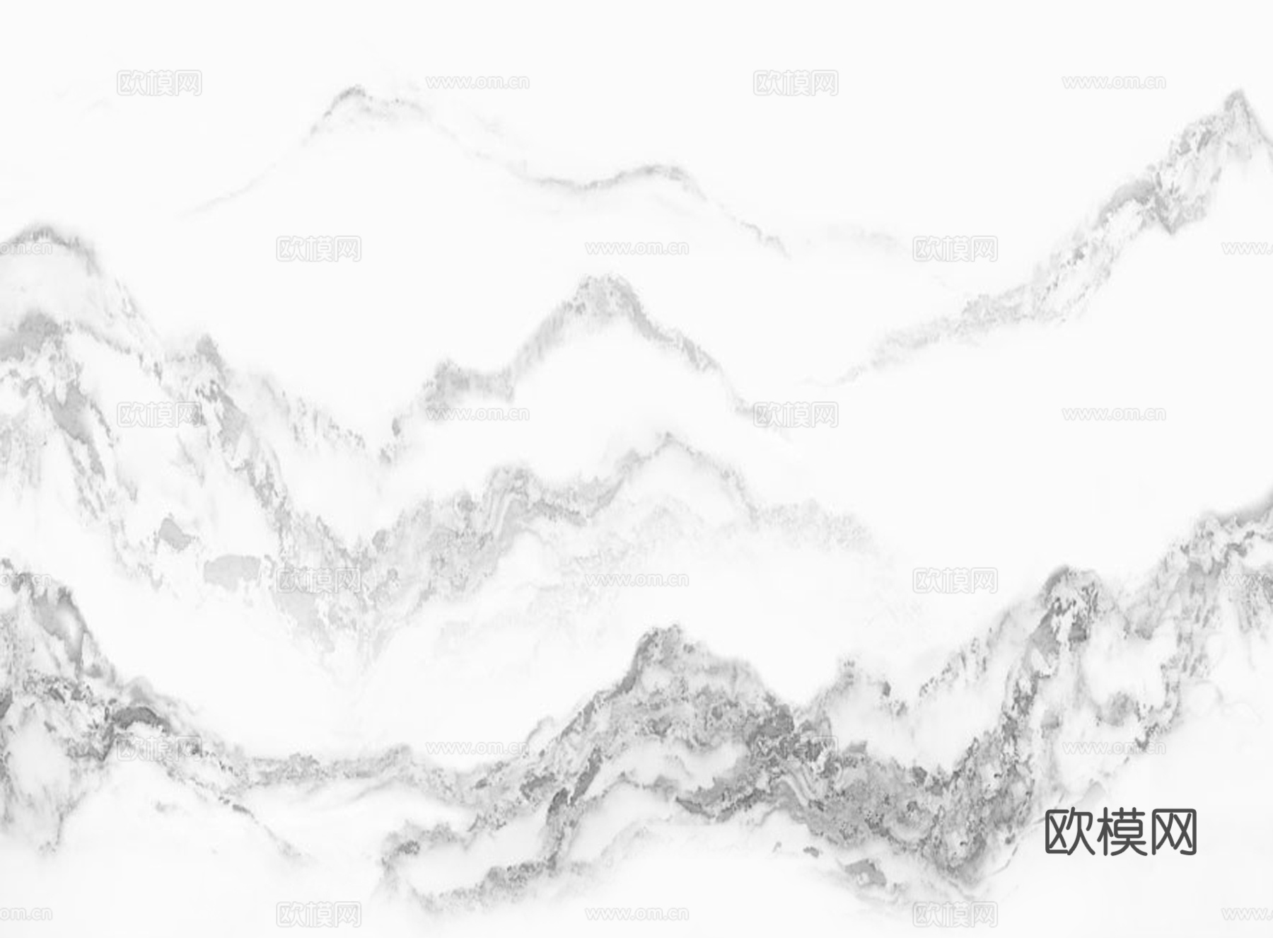 现代新中式大理石 浅色山水大理石岩板