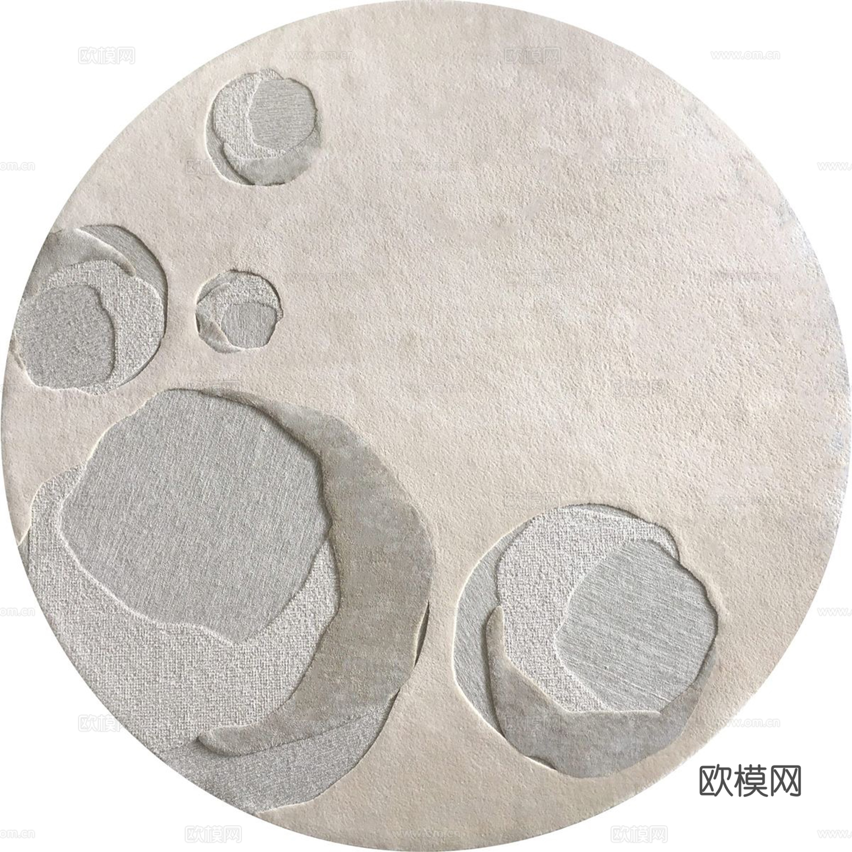 现代圆形地毯贴图