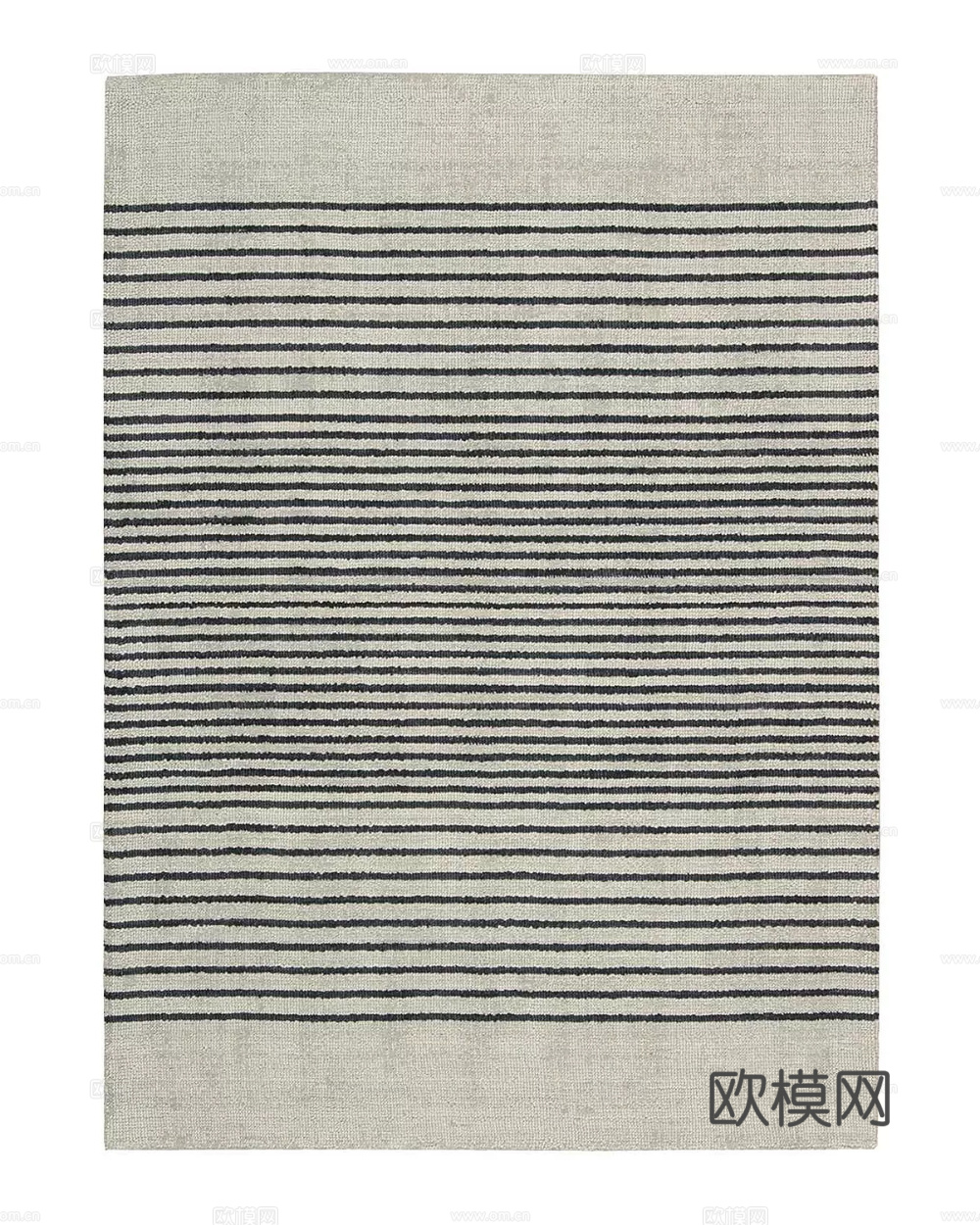 无缝深灰色针织肌理几何条纹地毯