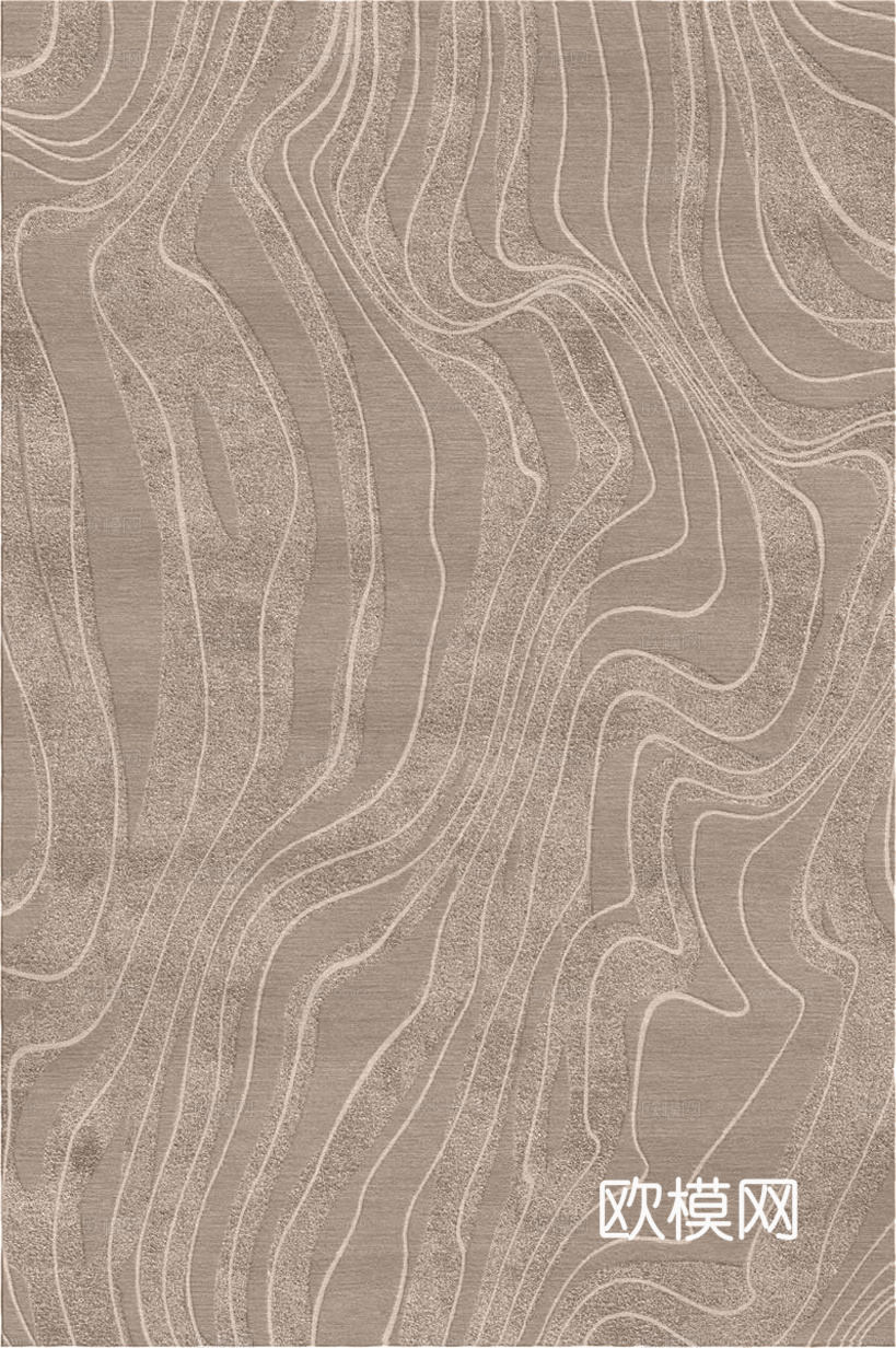 现代轻奢条纹地毯 绒布条纹地毯