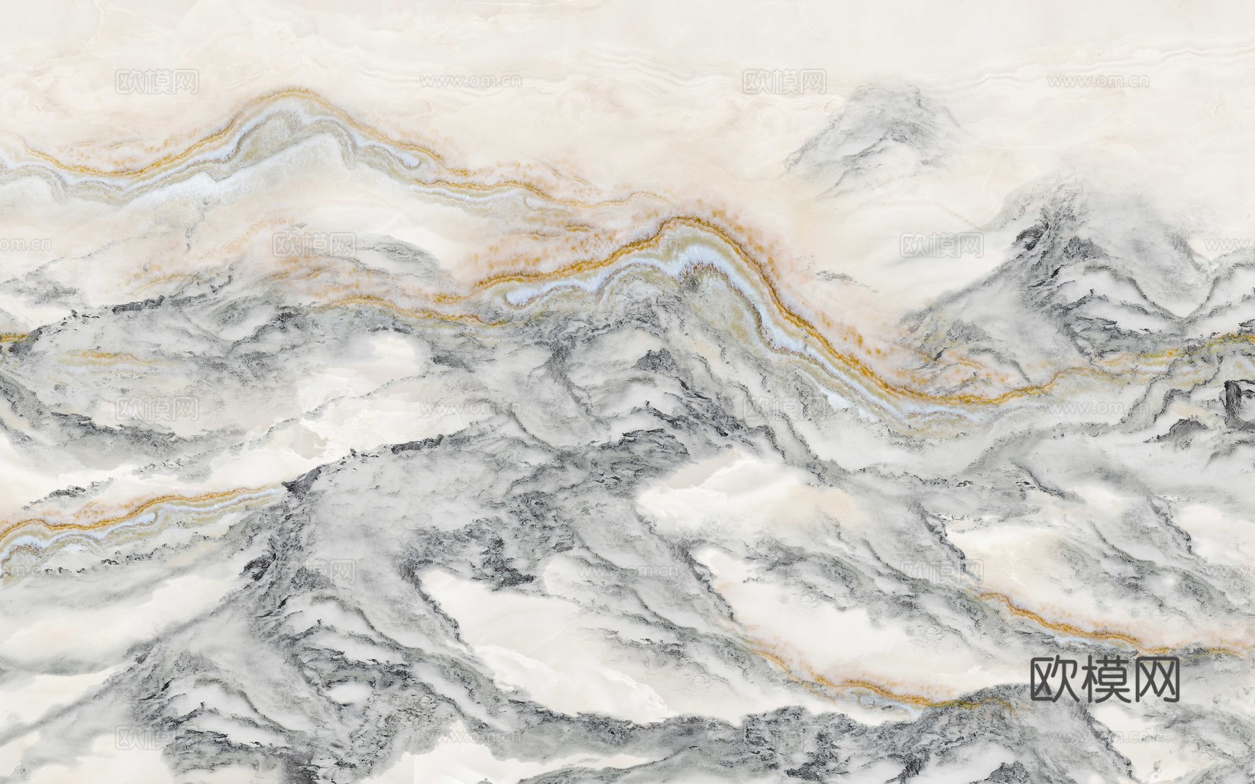 现代山水纹理大理石岩板贴图