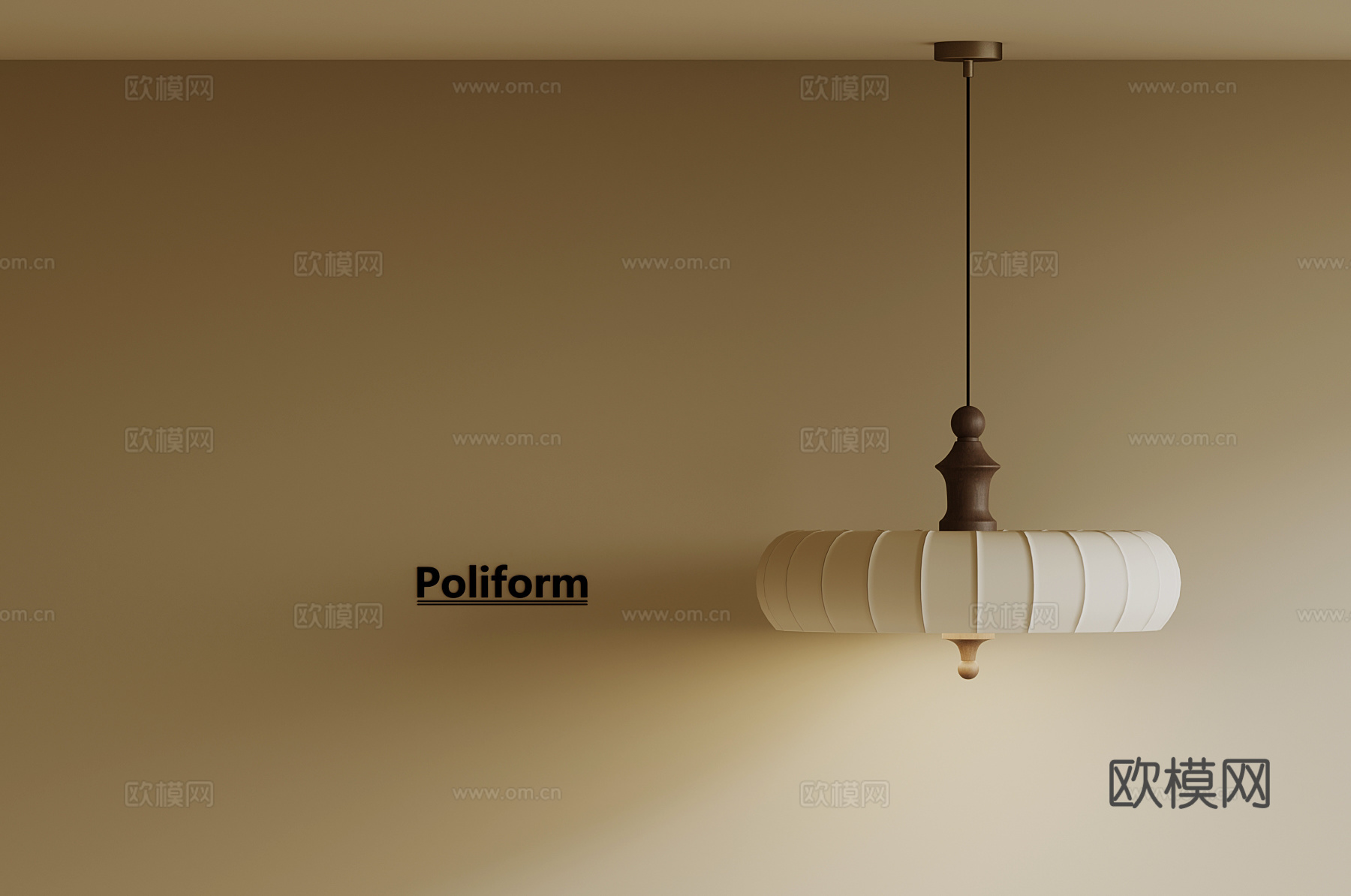 中古风吊灯su模型