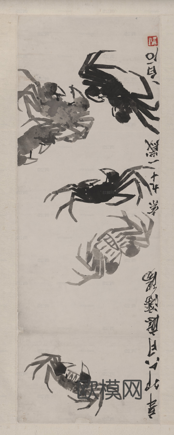 齐白石写意水墨画，近现代水墨画-(2)