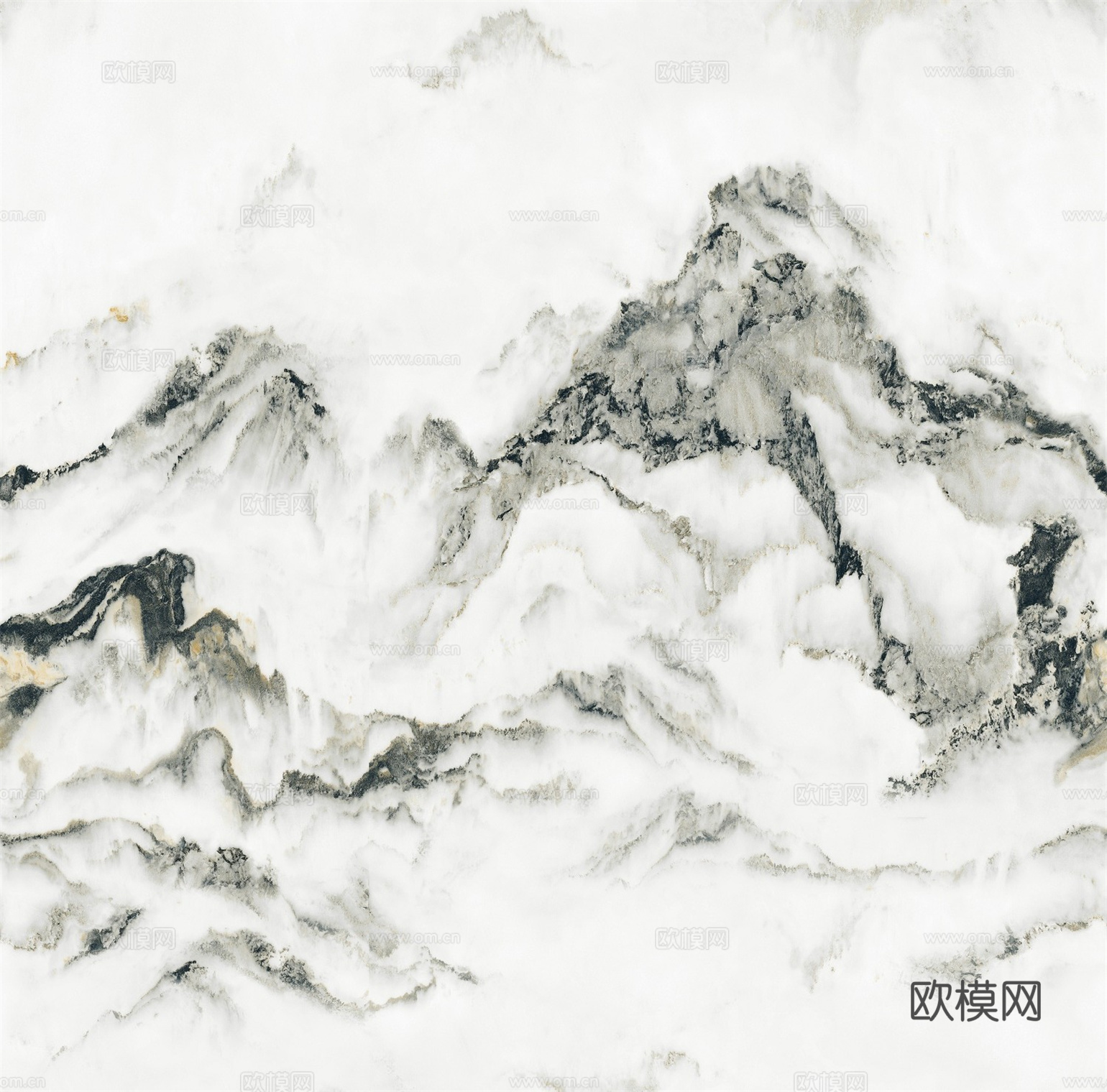 新中式中式岩板大理石 山水纹理大理石