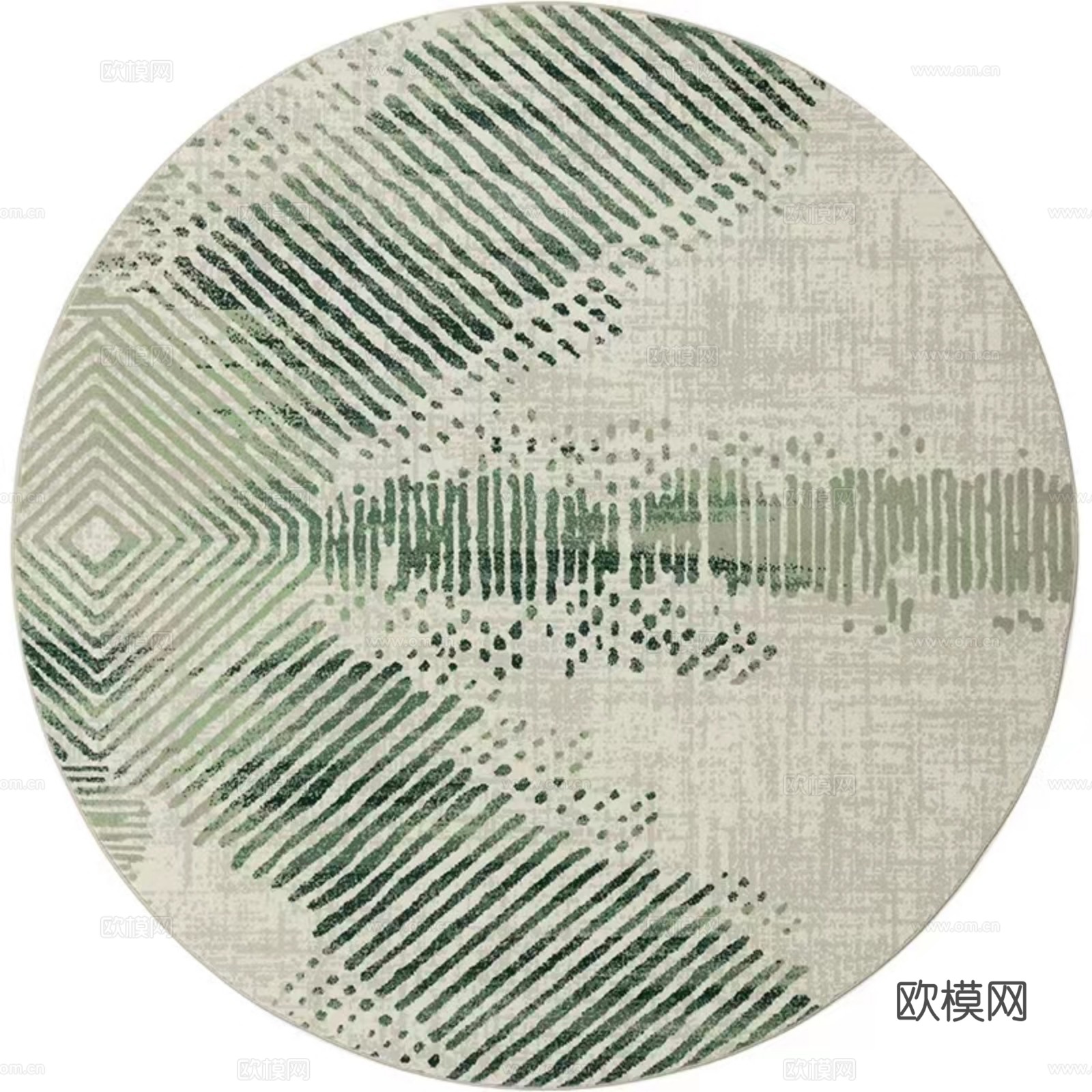 现代圆形地毯贴图