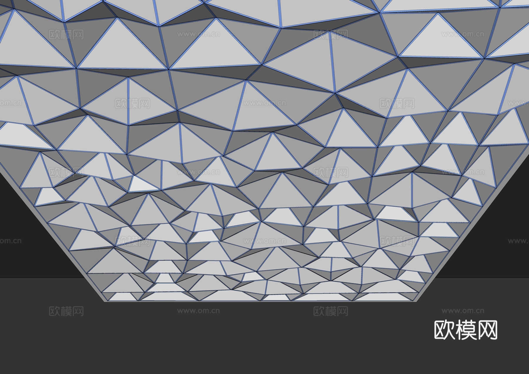 现代异形吊顶 异形天花 波纹吊顶 蜂窝吊顶 工装吊顶 艺术吊su模型