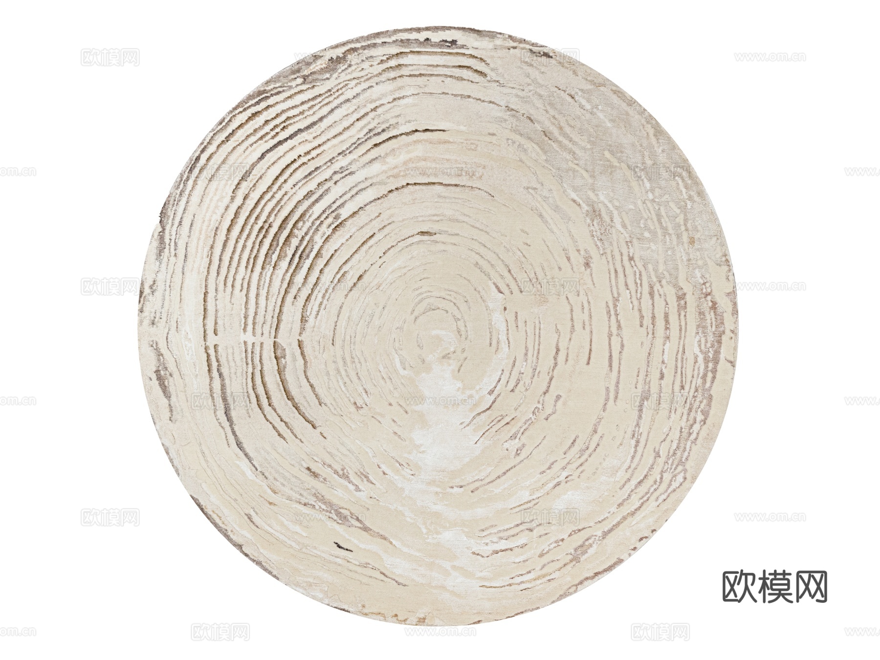 中古风圆形地毯贴图