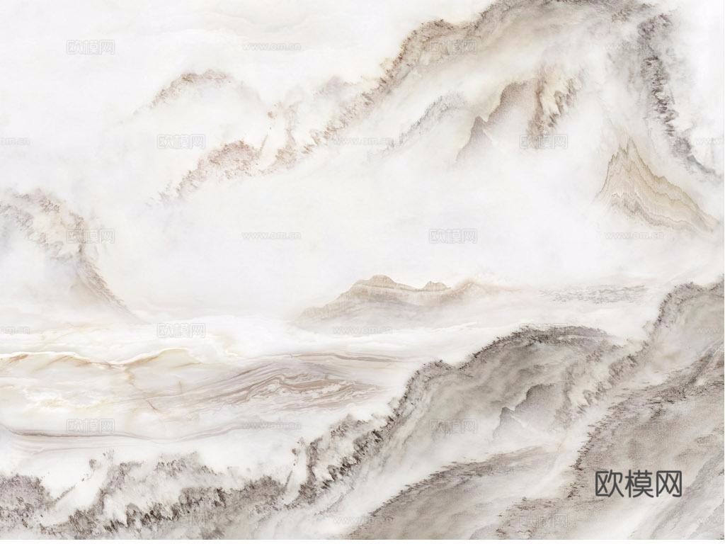 山水纹大理石岩板贴图