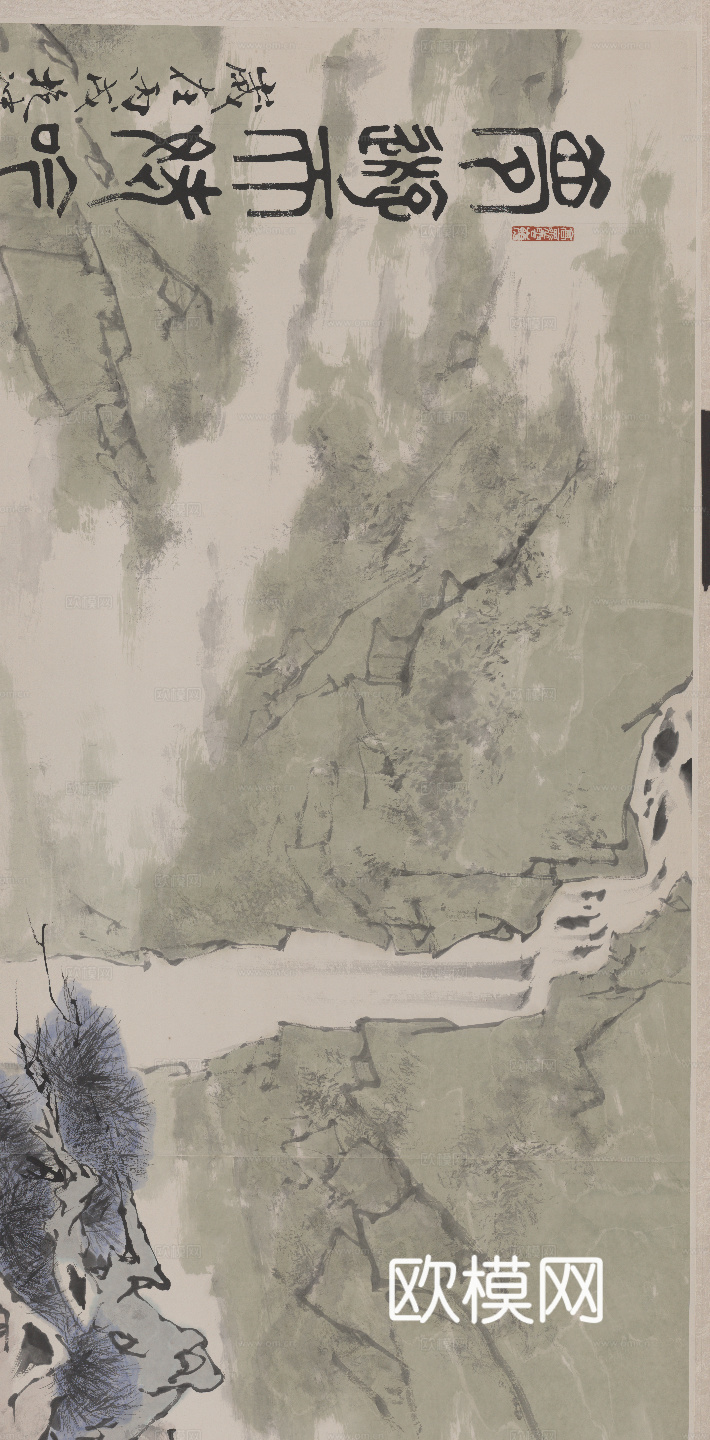 范增水墨画，现代水墨画12