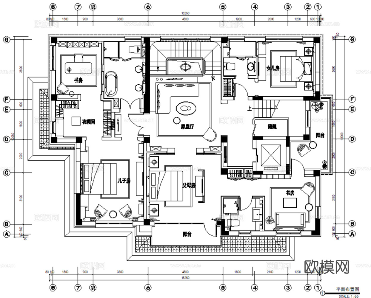 7套新中式别墅住宅大平层样板间CAD施工图效果图实景图cad施工图