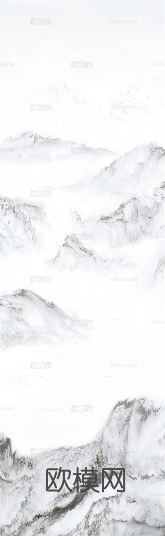 现代新中式大理石 浅色山水大理石岩板