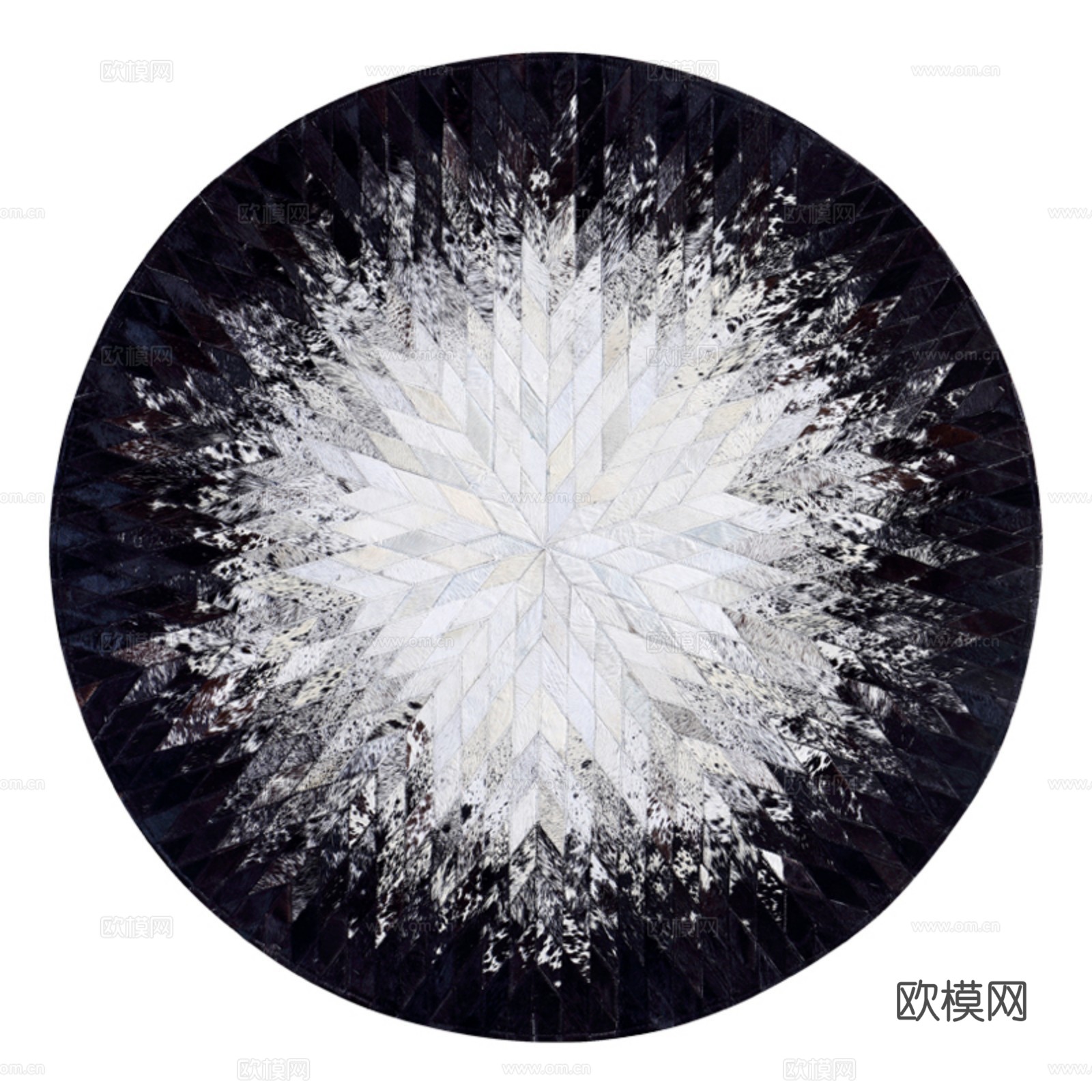 现代圆形地毯贴图