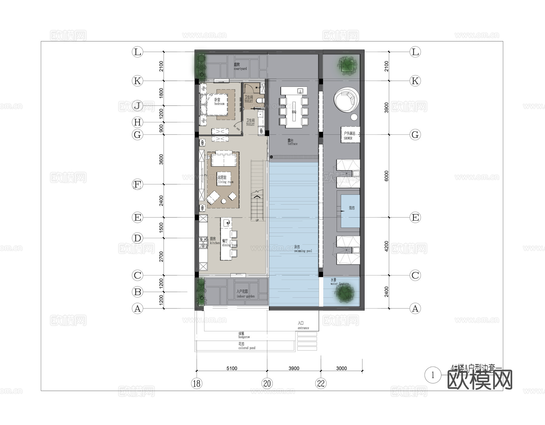 高端别墅 最新全套施工图 效果图合集cad施工图