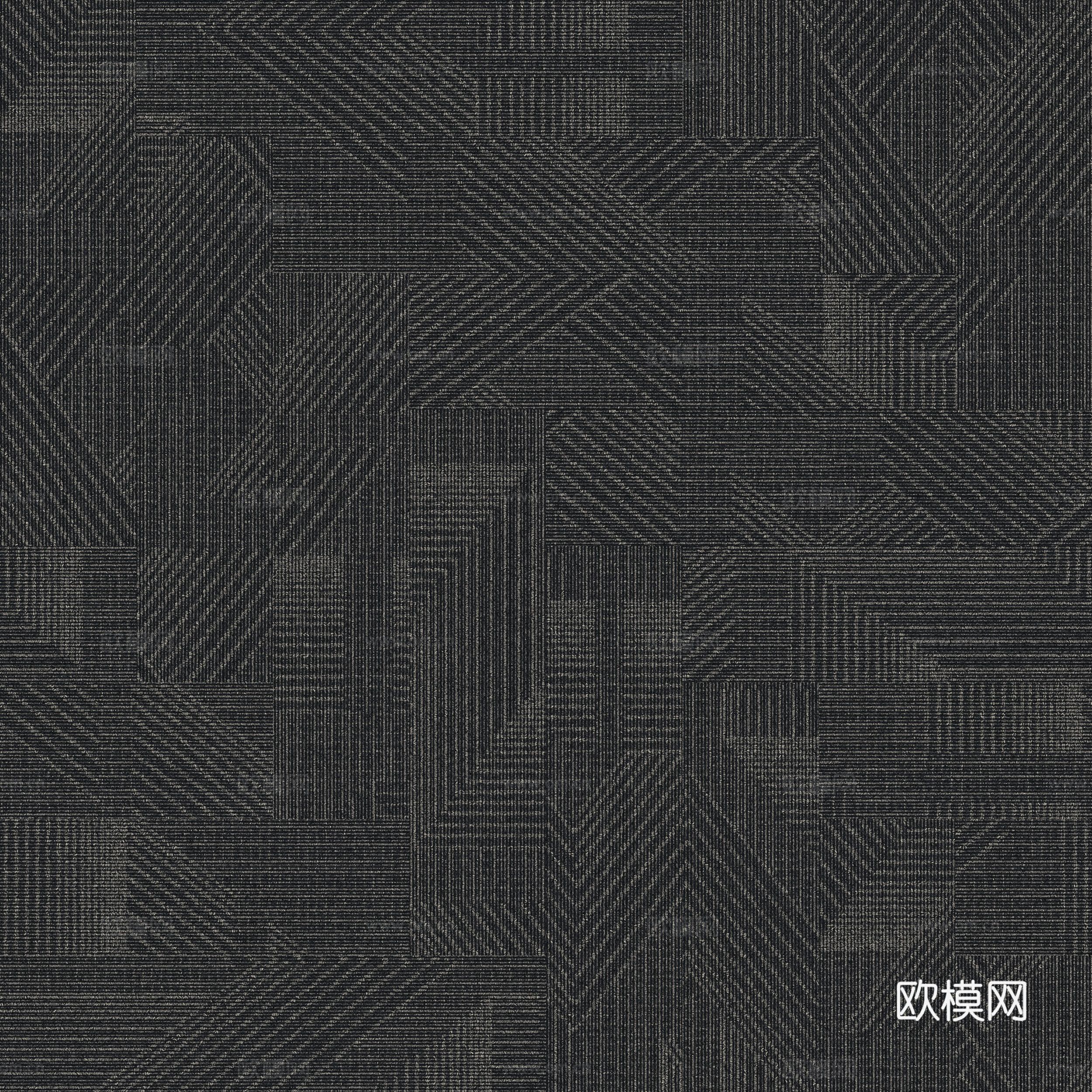 无缝现代简约地毯条纹地毯办公地毯贴图