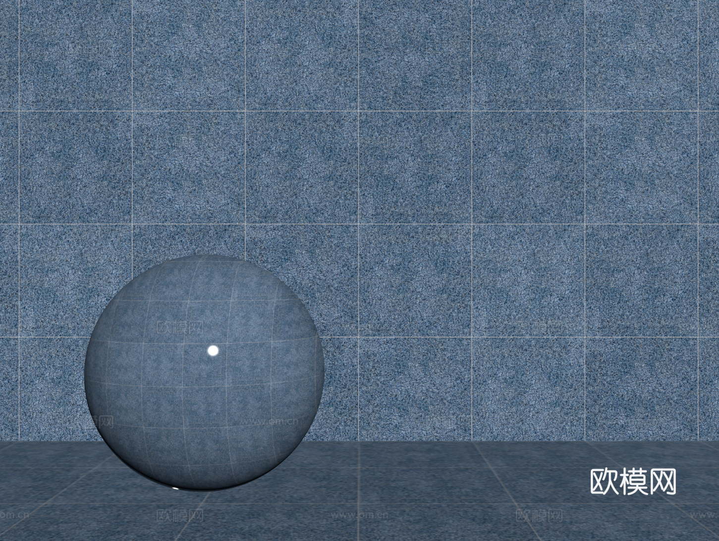 现代蓝色瓷砖 厨房瓷砖 洗手间瓷砖 地砖 墙砖su模型